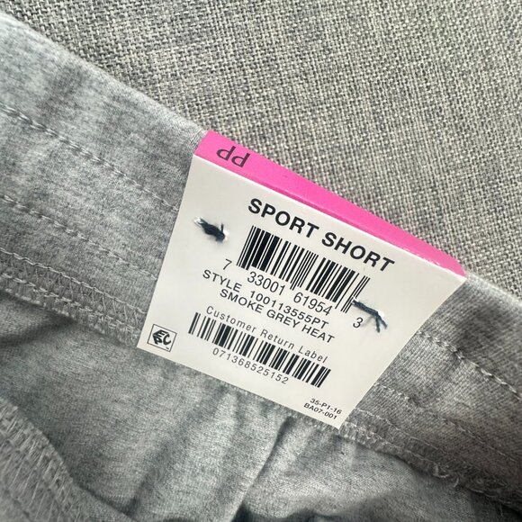 NEW! Karen Scott Shorts High Rise Pullover Drawstring Grey Size PP Cotton Blend - Picture 6 of 10